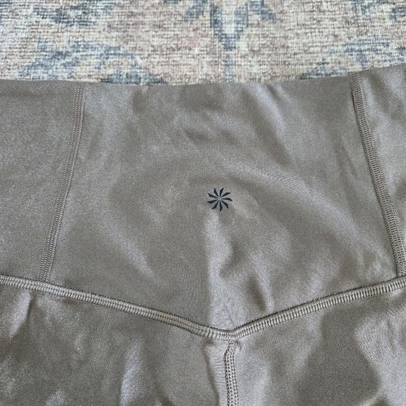 Athleta Elation Shine Tight High Rise Full-Length 7/8 Leggings Coffee House Sz S - Picture 8 of 8